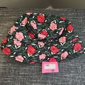 NWT Kate Spade Red and Pink Floral Hat